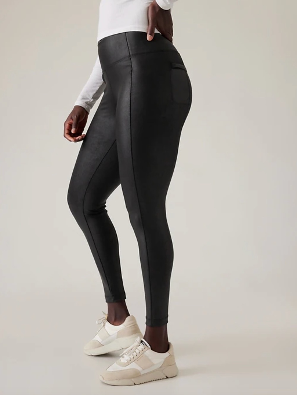 ATHLETA 'Delancey Gleam Tight' Leggings in Black